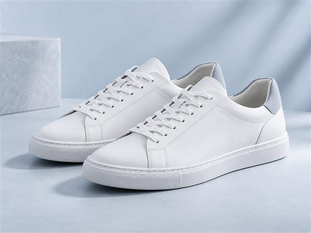 Unbranded white low-top sneakers